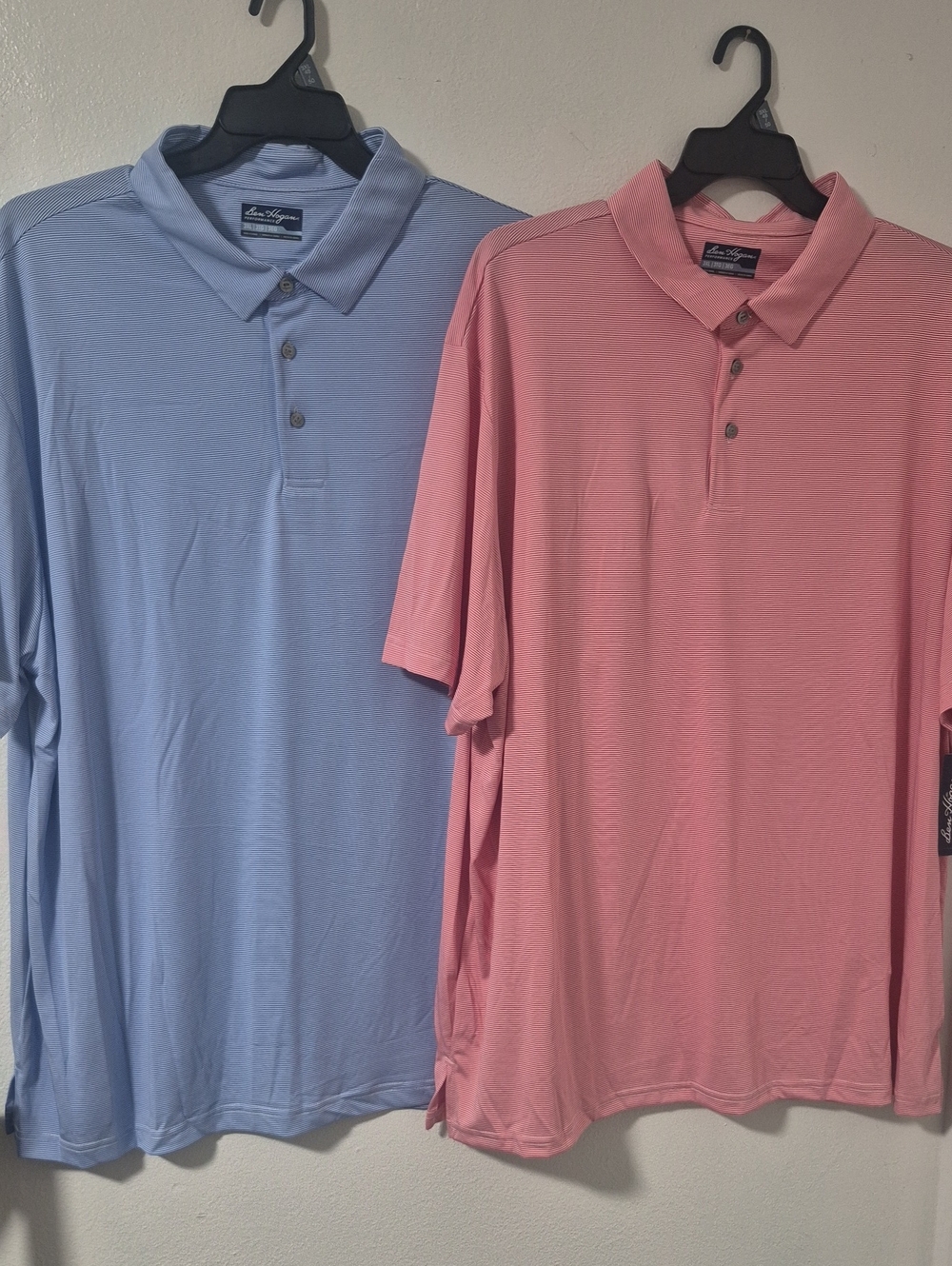 Ben Hogan Men’s (2) Golf Polo Fine Stripe Pattern 3XL